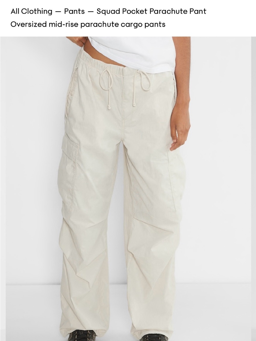 Aritzia TNA Squad Pocket Parachute Pant